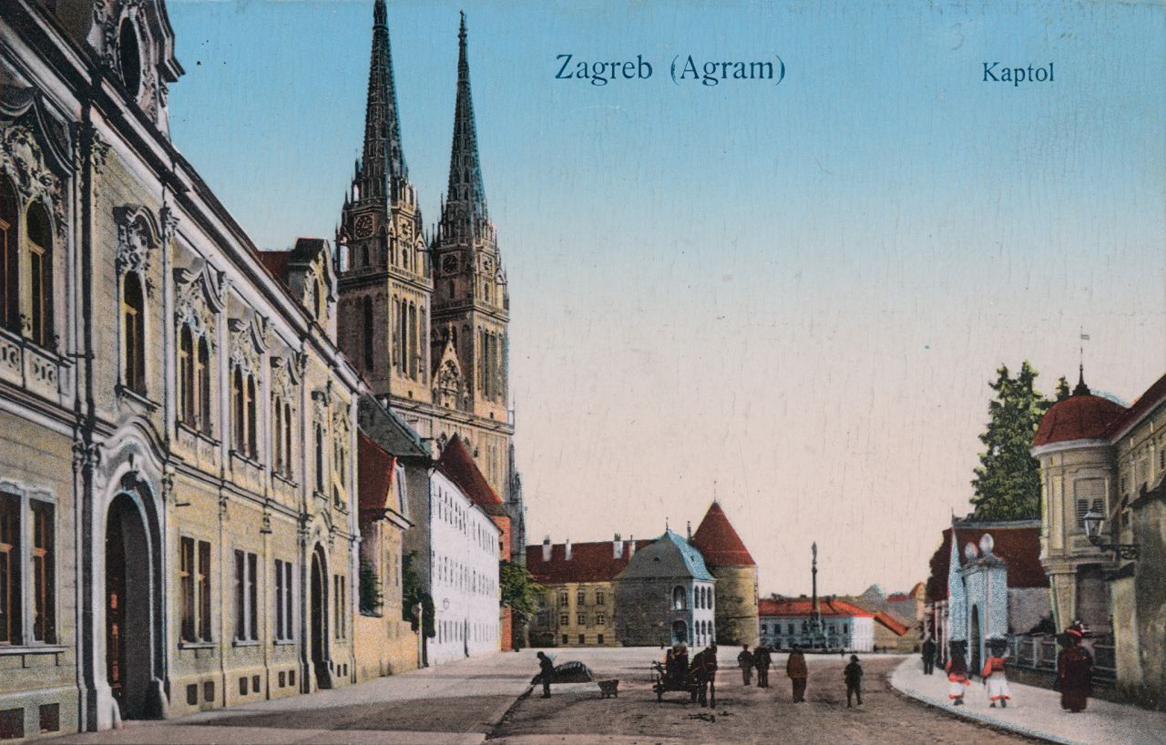 Kaptol oko 1905. godine, kolorirana razglednica
